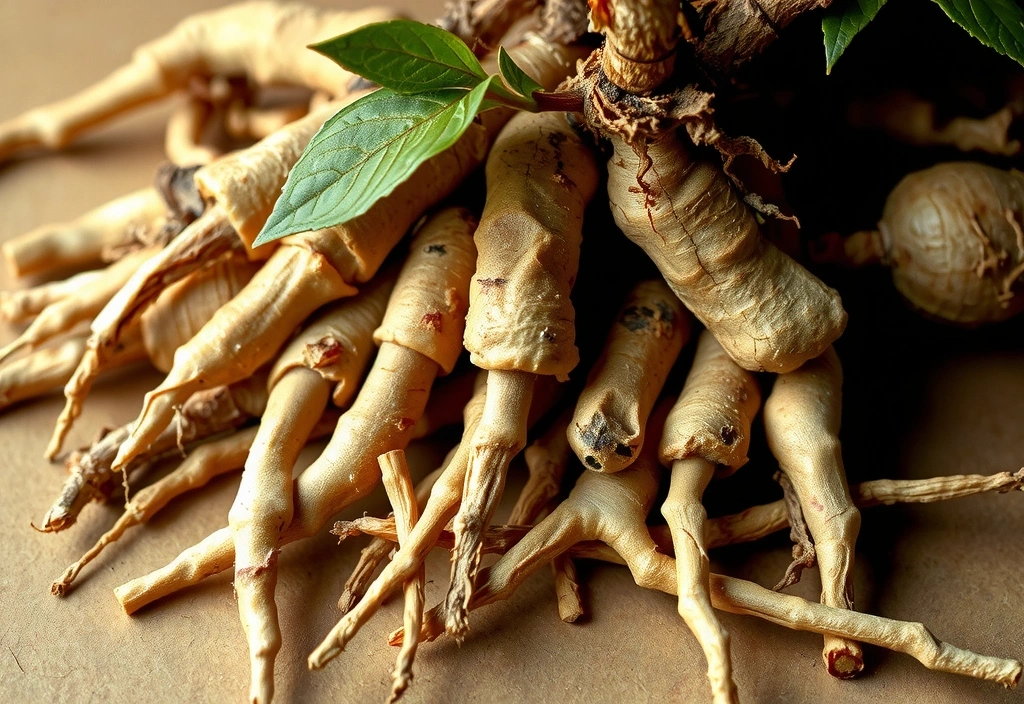 Ashwagandha plant roots